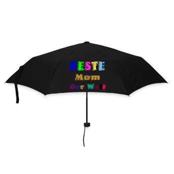 Beste Mutter der Welt - Regenschirm (klein) - Schwarz - Vorne