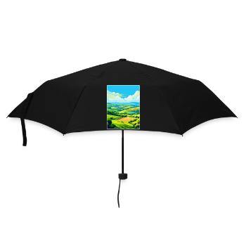 Camel Valley Cornwall England Uk Travel Poster WPA - Umbrella (small) - black - Front
