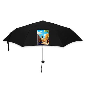 Richmond England Uk Vintage Travel Poster Souvenir - Umbrella (small) - black - Front