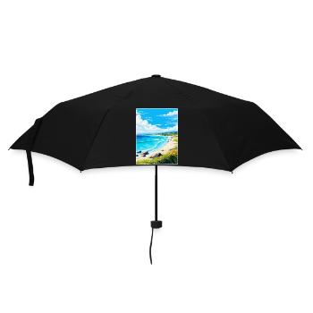 Luskentrye Beach Isle Of Harris Travel Poster WPA - Umbrella (small) - black - Front