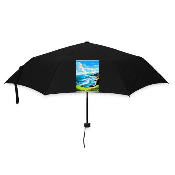 North Coast 500 Scotland Uk Vintage Travel Poster - Umbrella (small) - black - Front