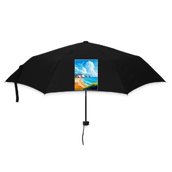 Dover England Uk Vintage Reiseplakat Souvenir - Regenschirm (klein) - Schwarz - Vorne