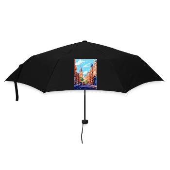 Oxford Street England Uk Vintage Travel Poster WPA - Umbrella (small) - black - Front