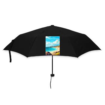 Isle Of Harris Scotland Uk Vintage Travel Poster - Umbrella (small) - black - Front