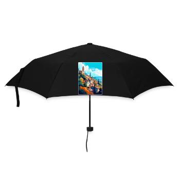 Grasse Frankreich Vintage Reiseposter WPA Souvenir - Regenschirm (klein) - Schwarz - Vorne