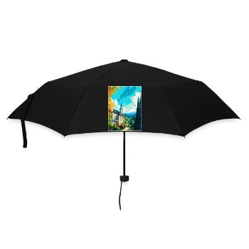 Baden Baden Deutschland Vintage Reiseplakat Souvenir - Regenschirm (klein) - Schwarz - Vorne