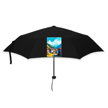 Artvin Turquie Vintage Affiche de voyage WPA Souvenir - Parapluie standard - noir - Devant