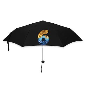 NON. 6 NUMÉRO 6 COOL 6E ANNIVERSAIRE - Parapluie standard - noir - Devant