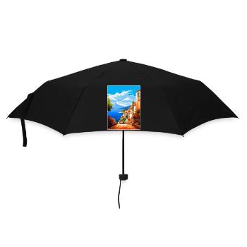 Altea Espagne Affiche de voyage vintage WPA Art Souvenir - Parapluie standard - noir - Devant