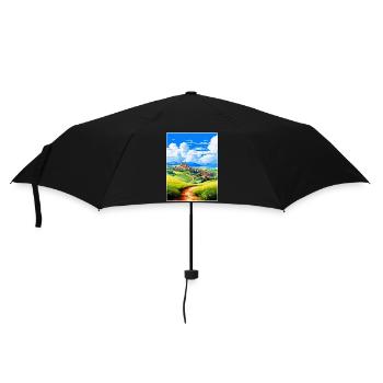 Castilla Y León Espagne Affiche de voyage vintage WPA - Parapluie standard - noir - Devant
