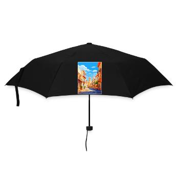 Alicante Spanien Vintage Reiseplakat Souvenir WPA - Regenschirm (klein) - Schwarz - Vorne