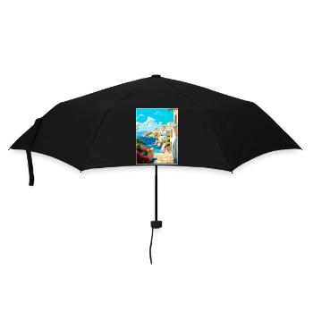 Milos Grèce Vintage Affiche de voyage WPA Souvenir - Parapluie standard - noir - Devant