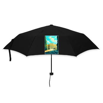 Schonbrunn Palace Austria Vintage Travel Poster - Umbrella (small) - black - Front