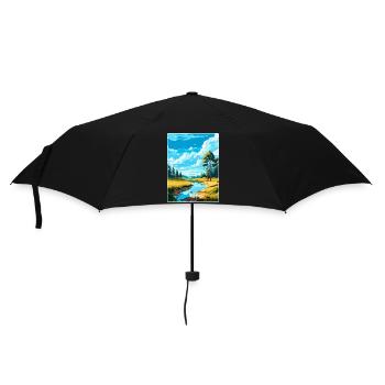 Affiche de voyage vintage Swietokrzyski Pologne WPA Art - Parapluie standard - noir - Devant