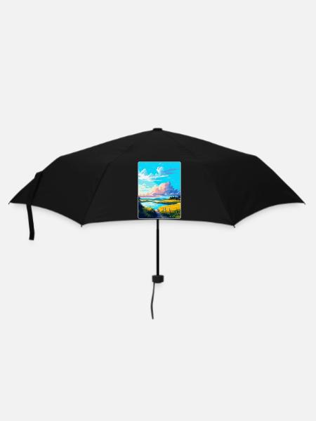 Oland Schweden Vintage Reiseposter WPA Souvenir - Regenschirm (klein) - Schwarz