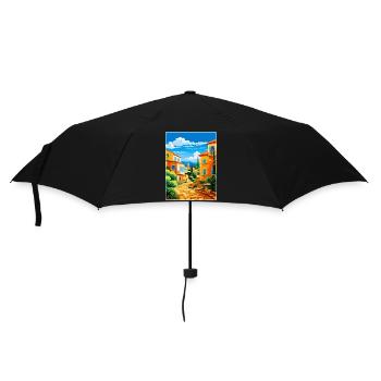 Vila Vicosa Portugal Affiche de voyage vintage WPA Art - Parapluie standard - noir - Devant
