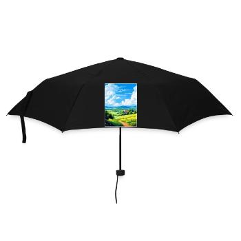 Odenwald Deutschland Vintage Reiseplakat Souvenir - Regenschirm (klein) - Schwarz - Vorne