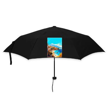Crète Grèce Affiche de voyage vintage WPA Souvenir - Parapluie standard - noir - Devant