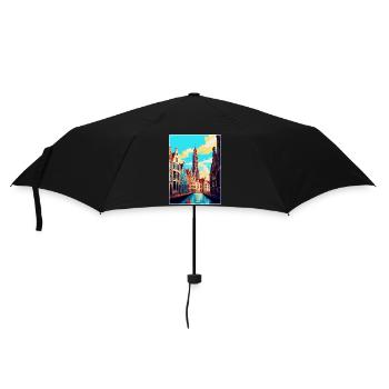 Anvers Belgique Affiche de voyage vintage Souvenir WPA - Parapluie standard - noir - Devant