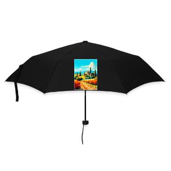 Tuscany Italy Vintage Travel Poster WPA Souvenir - Umbrella (small) - black - Front