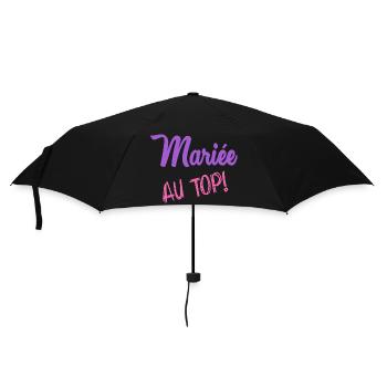 ZUKÜNFTIGE BRAUT. Junggesellinnenabschied - Regenschirm (klein) - Schwarz - Vorne