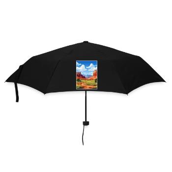 Capitol Reef National Park Vintage Reiseposter - Regenschirm (klein) - Schwarz - Vorne