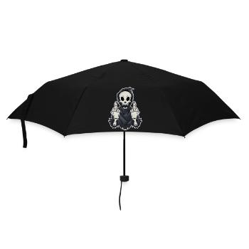 Grim Reaper montre les deux doigts du milieu - Parapluie standard - noir - Devant