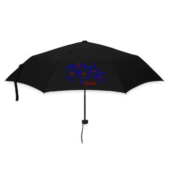Danke - Regenschirm (klein) - Schwarz - Vorne
