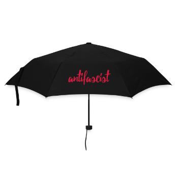 Always Antifascist - Regenschirm (klein) - Schwarz - Vorne