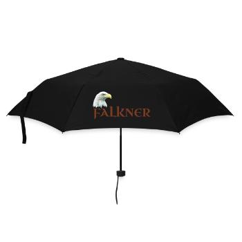 Falkner, Adlerkopf, Weißkopfseeadler für Falknerei - Regenschirm (klein) - Schwarz - Vorne