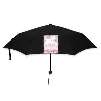 Morkie Dogmom - Umbrella (small) - black - Front