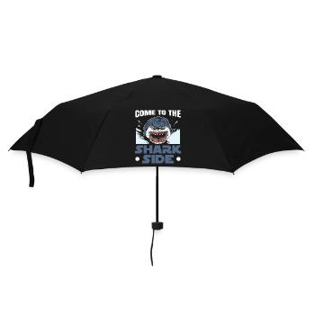 Komm auf die Hai-Seite Hai-Liebhaber Meeresbiologi - Regenschirm (klein) - Schwarz - Vorne