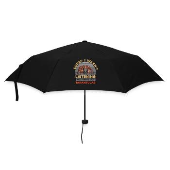 Ich habe über Taranteln nachgedacht Spinnenflüster - Regenschirm (klein) - Schwarz - Vorne
