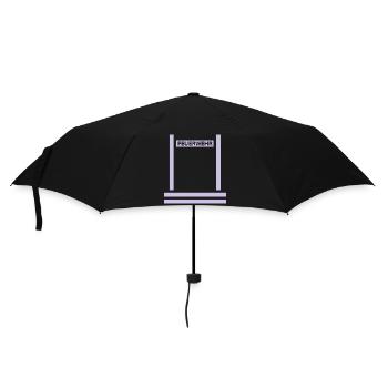Feuerwehr Reflex Rücken - Regenschirm (klein) - Schwarz - Vorne