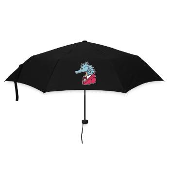 Distinguiertes Seepferdchen Smoking - Regenschirm (klein) - Schwarz - Vorne