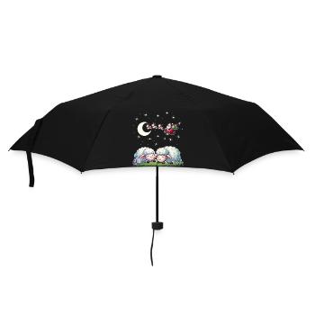 Guten Nacht - Träumen erlaubt Weihnachts- Edition - Regenschirm (klein) - Schwarz - Vorne