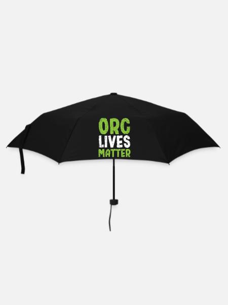Orc Lives Matter - Regenschirm (klein) - Schwarz