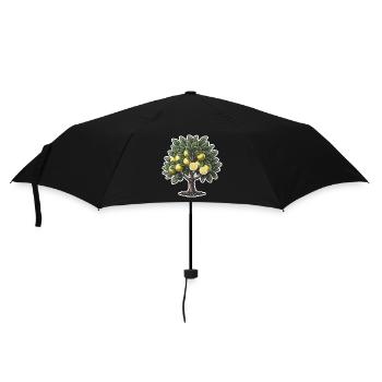Zitronenbaum - Regenschirm (klein) - Schwarz - Vorne