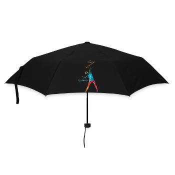 Schwungvolles Stabdrehen Majorette - Regenschirm (klein) - Schwarz - Vorne