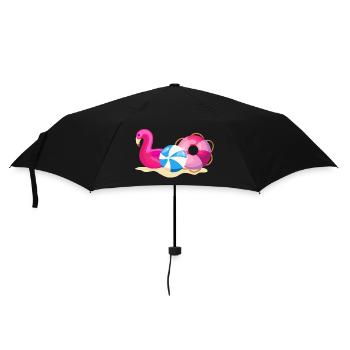 Badegadges in Pink - Regenschirm (klein) - Schwarz - Vorne