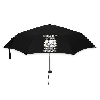 Genealogie ist nicht tödlich, aber eine ernste Kra - Regenschirm (klein) - Schwarz - Vorne
