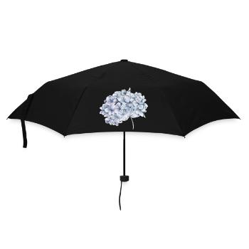 Blume - Regenschirm (klein) - Schwarz - Vorne