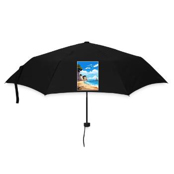 Cathedral Cove Marine Reserve Neuseeland Souvenir - Regenschirm (klein) - Schwarz - Vorne