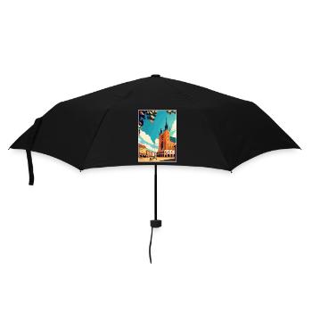 Krakau Polen Vintage Reiseposter WPA Souvenir - Regenschirm (klein) - Schwarz - Vorne