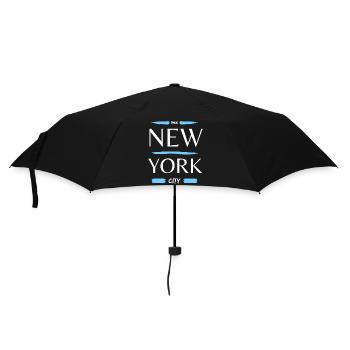 New York - Regenschirm (klein) - Schwarz - Vorne