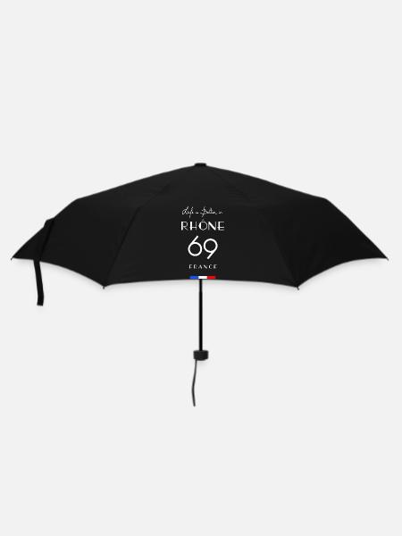 Das Leben ist besser in RHÔNE Number 69 Auvergne Frankreich - Regenschirm (klein) - Schwarz