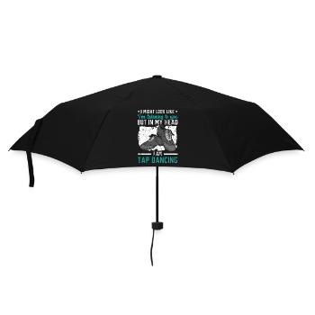 In meinem Kopf bin ich Stepptänzer Stepptänzer - Regenschirm (klein) - Schwarz - Vorne