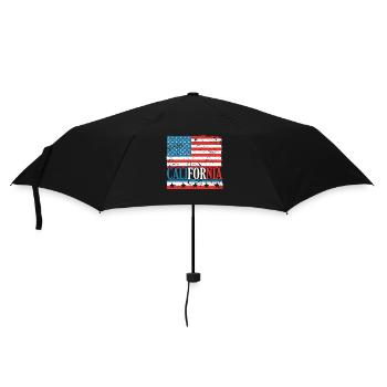 CA Regeln USA Staat Amerika Kalifornien Kalifornie - Regenschirm (klein) - Schwarz - Vorne