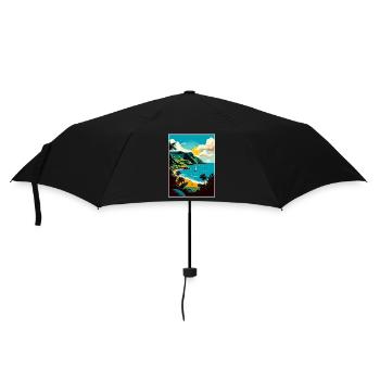 St. Vincent und die Grenadinen Karibik Reisen - Regenschirm (klein) - Schwarz - Vorne