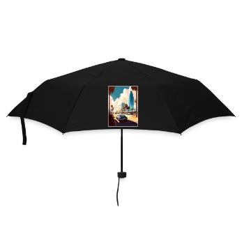 Jacksonville Florida Vintage Reiseposter WPA Kunst - Regenschirm (klein) - Schwarz - Vorne